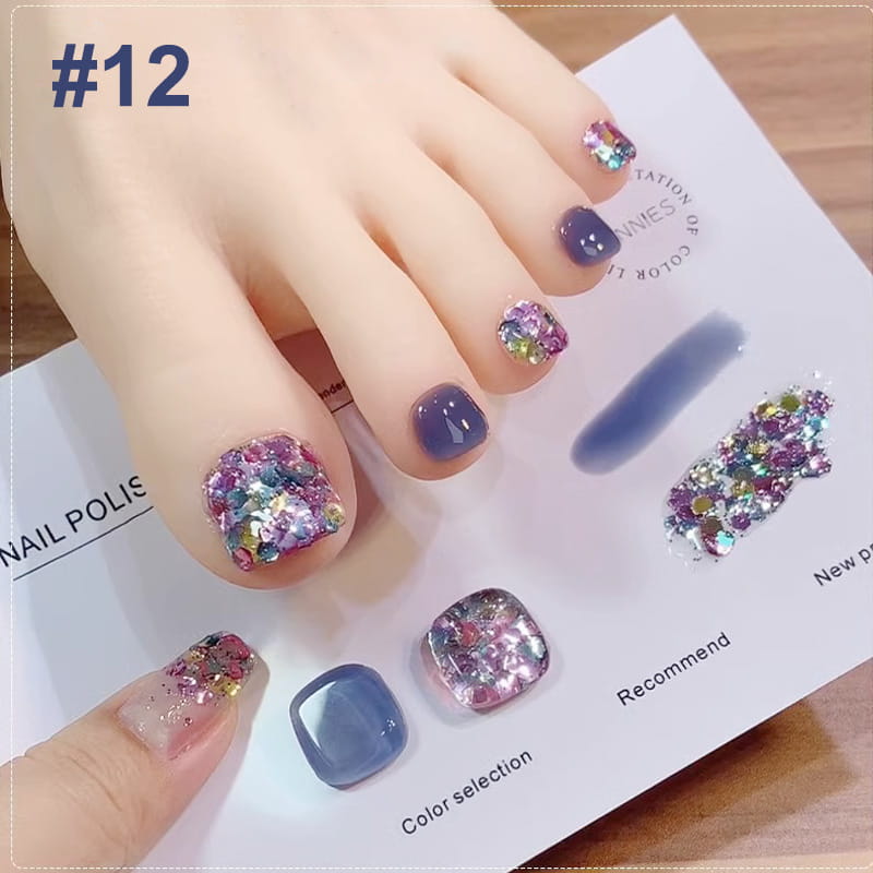 💅Fashion Glitter Dual-Color Nail Polish Combo Set