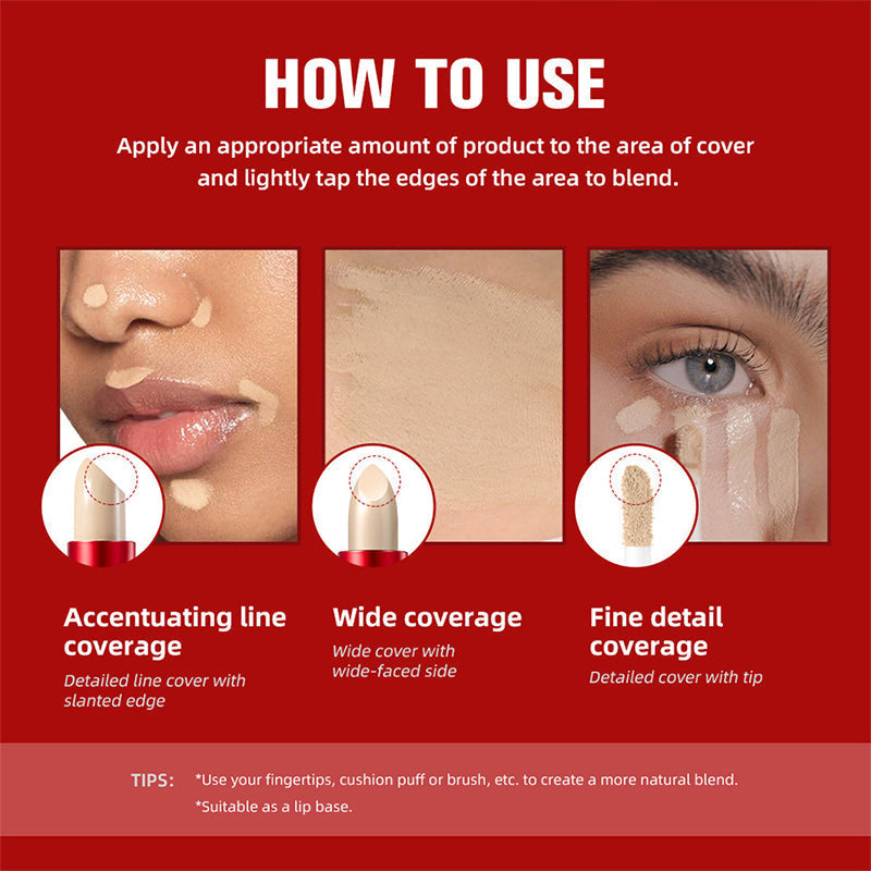 💜LAST DAY - BUY 1 GET 1 FREE💜Dual-Ended Long-Lasting Lightweight Concealer