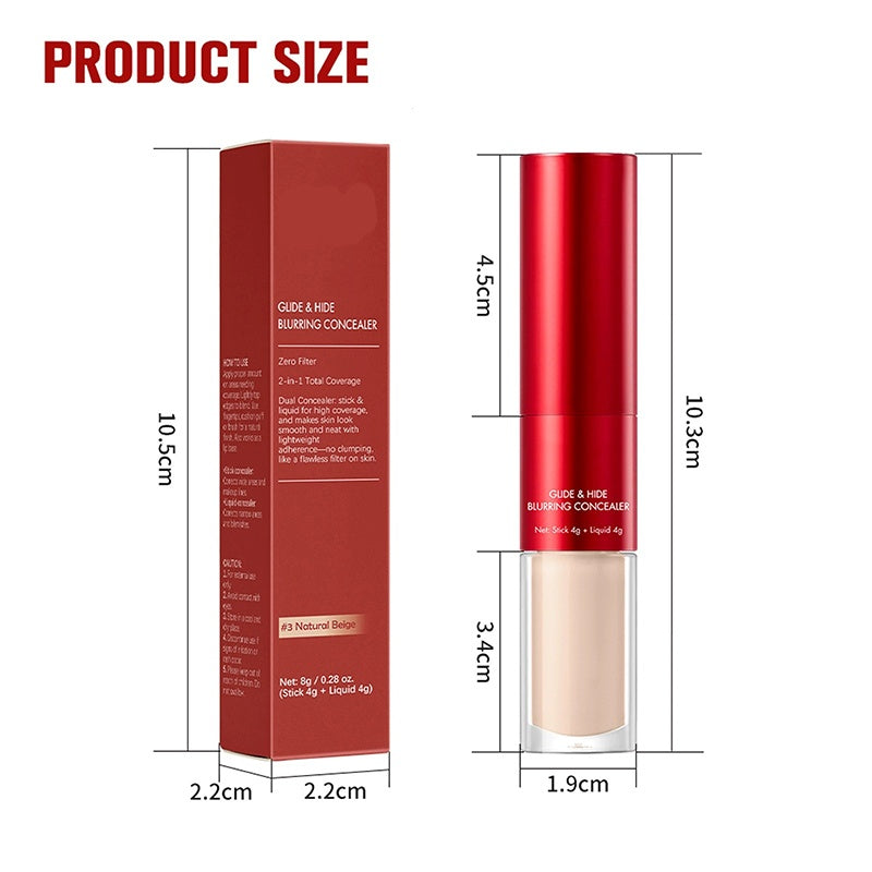 💜LAST DAY - BUY 1 GET 1 FREE💜Dual-Ended Long-Lasting Lightweight Concealer