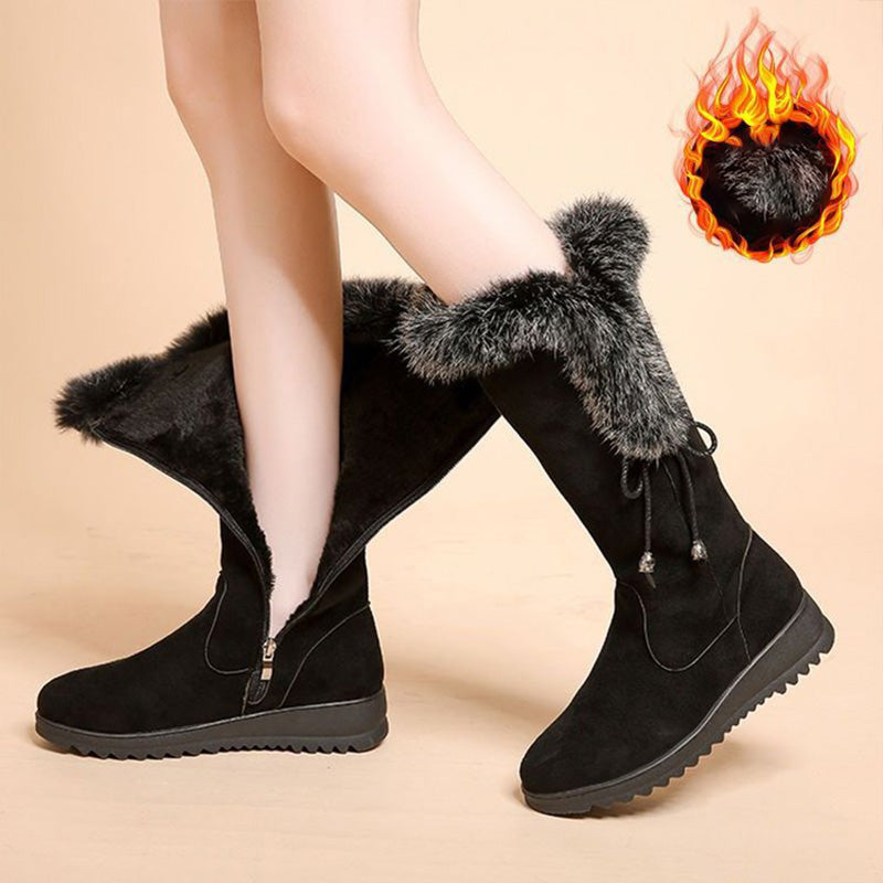 🎉Limited Sale🎉Women's Convenient Warm Anti-Slip Wear-Resistant Mid-Calf Boots