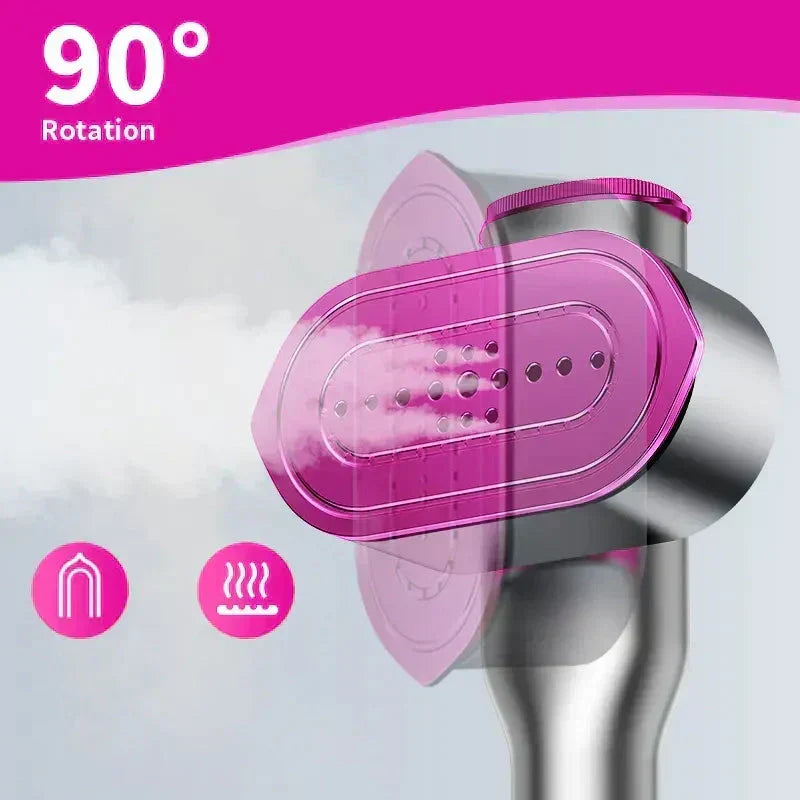 🥳2026 HOT SALE 50% OFF! 💞🧺💨Steam Iron & Steamer 2-in-1 – Kills 99.99% mites & bacteria. 5s preheat, 150ml tank. Ceramic plate, even heat. Safe for silk to cotton. Your fabric care essential. 🛡️🌿