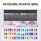 Glitter Dual-Tip Acrylic Paint Markers Set