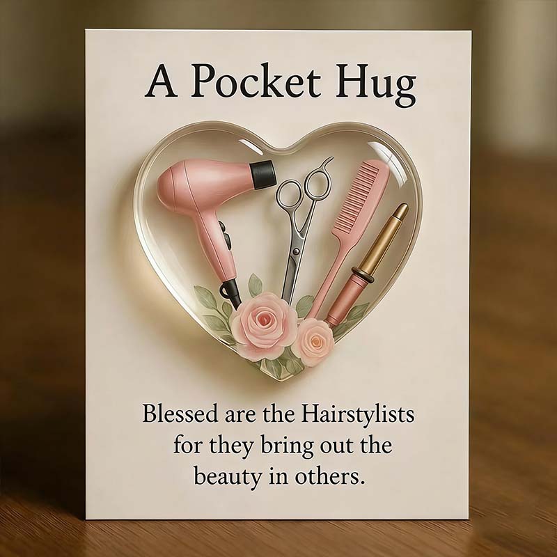 Heart Pocket Hug for Hair Stylists