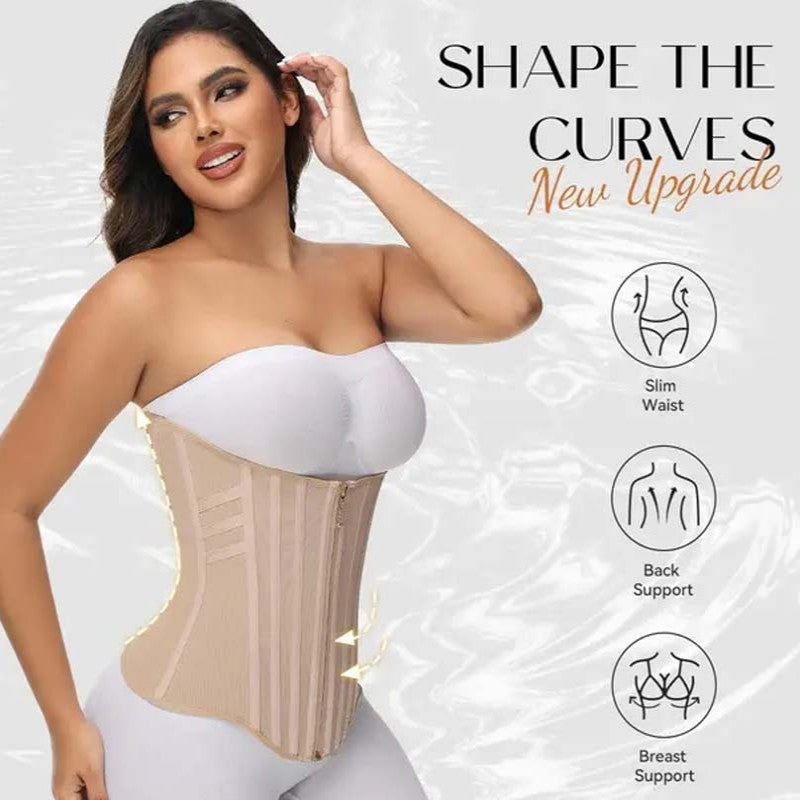 🥳2026 HOT SALE🥳💞50K+ SOLD!👵🦋 52% OFF! Curve-Enhancing Waist Trainer – Adjustable fit, breathable & slim. Perfect under outfits for a smooth silhouette. 👗🤍