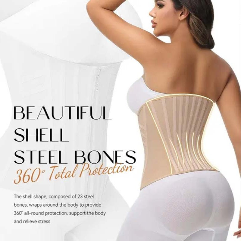 🥳2026 HOT SALE🥳💞50K+ SOLD!👵🦋 52% OFF! Curve-Enhancing Waist Trainer – Adjustable fit, breathable & slim. Perfect under outfits for a smooth silhouette. 👗🤍