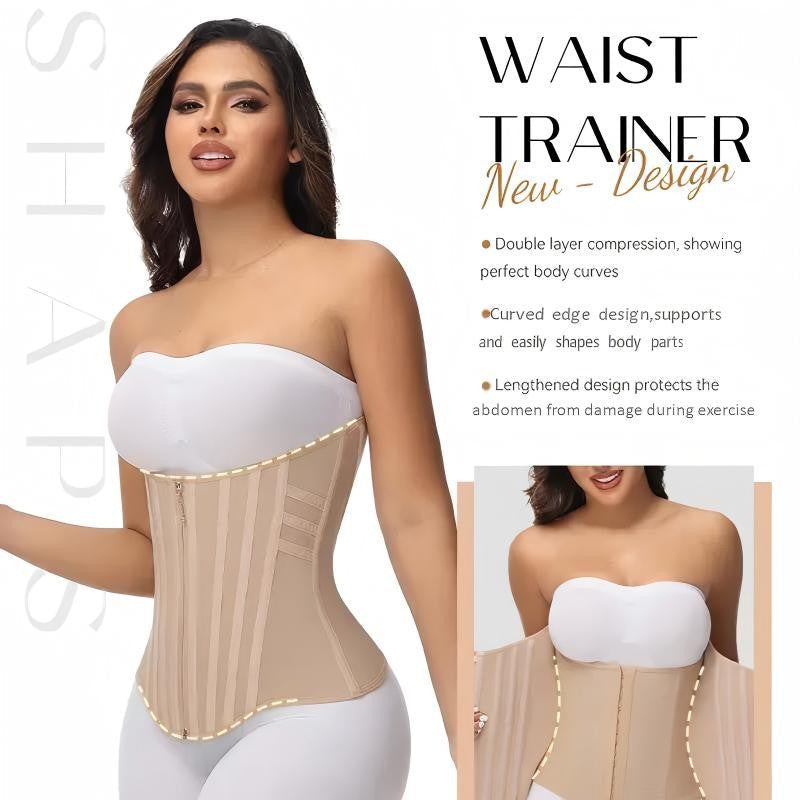 🥳2026 HOT SALE🥳💞50K+ SOLD!👵🦋 52% OFF! Curve-Enhancing Waist Trainer – Adjustable fit, breathable & slim. Perfect under outfits for a smooth silhouette. 👗🤍