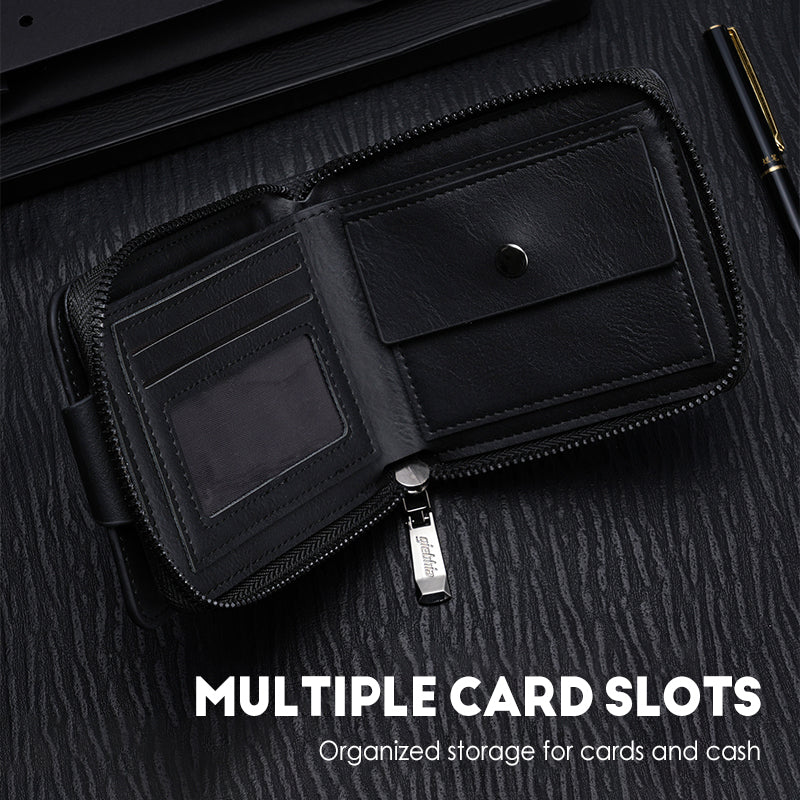 📢60% OFF NOW!!!🔥Men's Vintage Compact Zipper Wallet