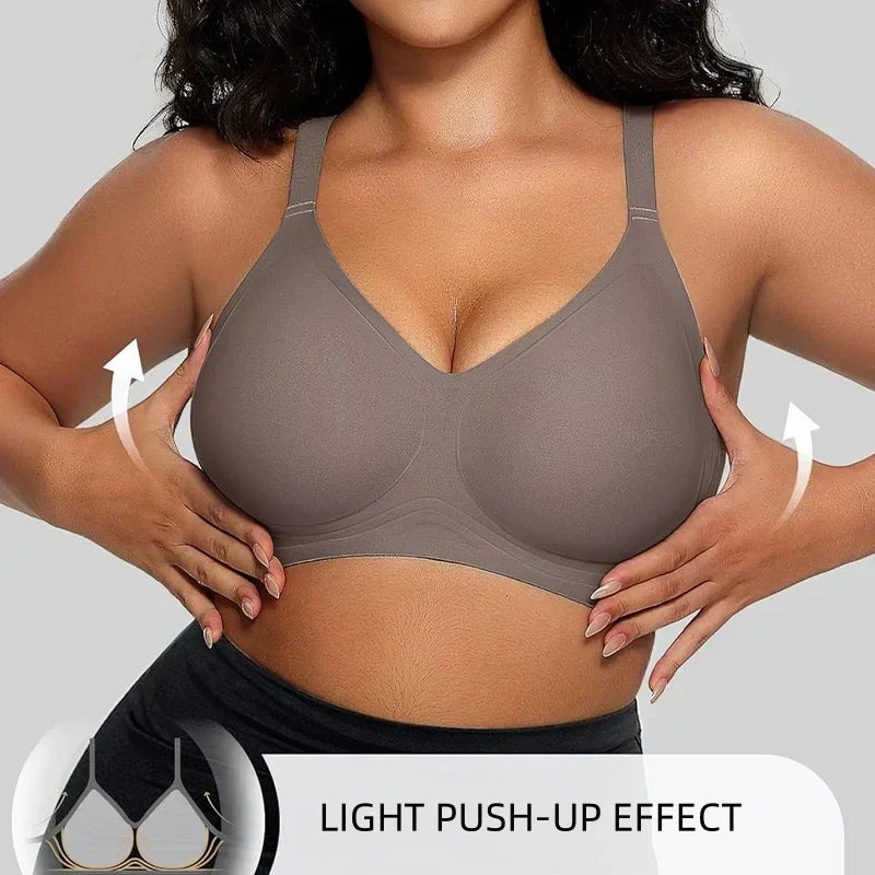 ⏳LAST DAY SALE 50%!!⚡50K+ SOLD!💖COMFORTABLE WIRELESS FULL COVERAGE JELLY SMOOTHING BRA