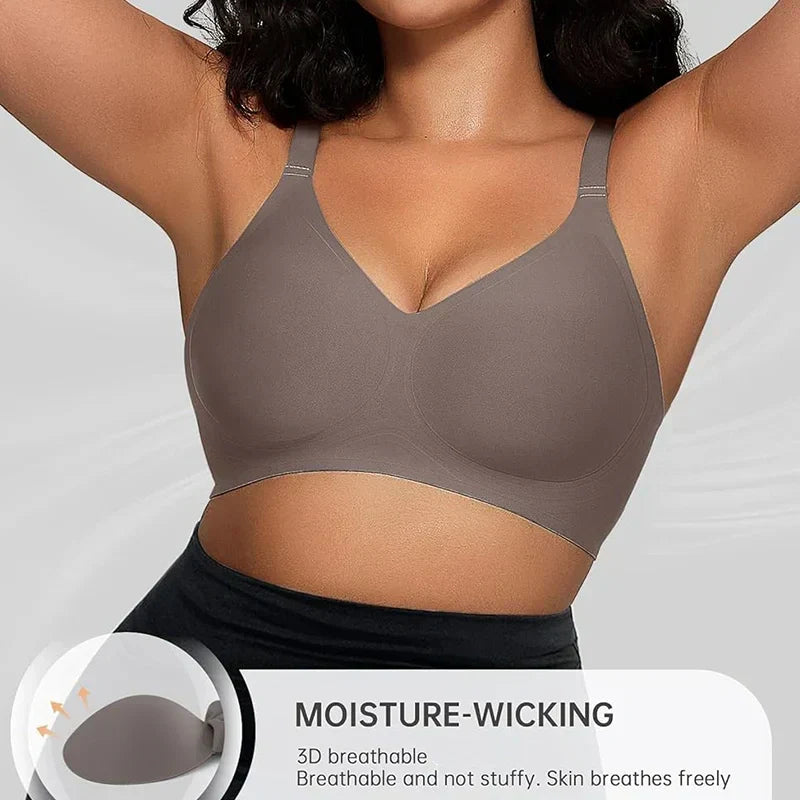 ⏳LAST DAY SALE 50%!!⚡50K+ SOLD!💖COMFORTABLE WIRELESS FULL COVERAGE JELLY SMOOTHING BRA