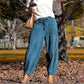Women's High Waisted Corduroy Barrel Pants