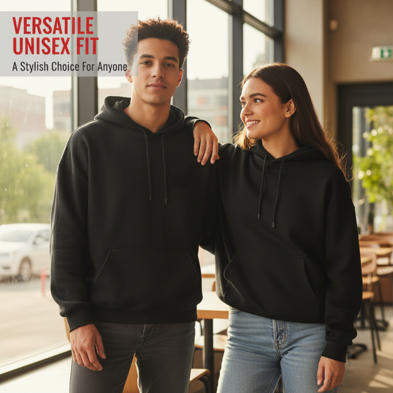 Printed Pullover Hoodie for Men & Women