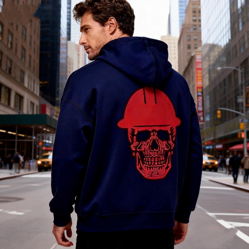 Printed Pullover Hoodie for Men & Women