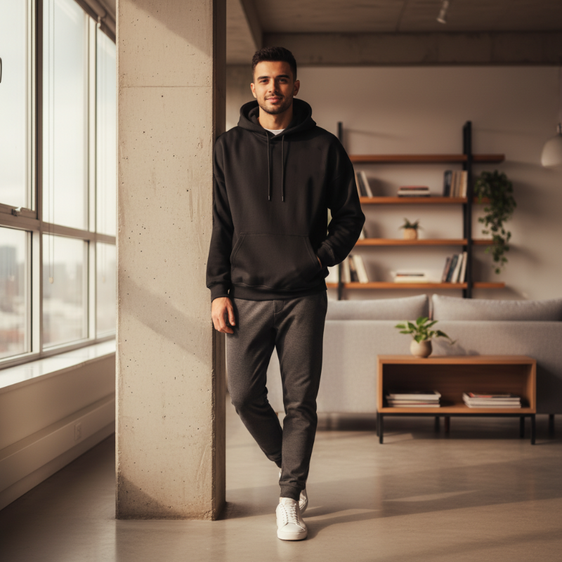 Printed Pullover Hoodie for Men & Women