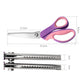 🥳2026 TOP PICK🥳 Pinking Shears Scissors – Stainless Steel, Ergonomic Cushioned Handles – Perfect for Sewing, Quilting & Scrapbooking! 🧵💨
