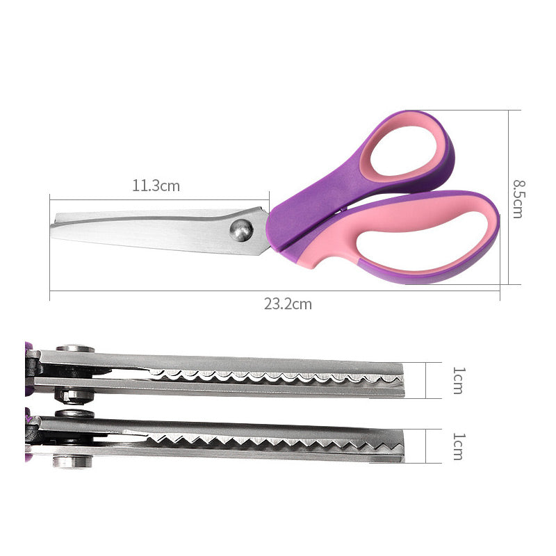 ⏳LAST DAY SALE ONLY ￡6.99!!🎉48K+ Sold ✂️Multipurpose Pinking Shears Serrated Scissors