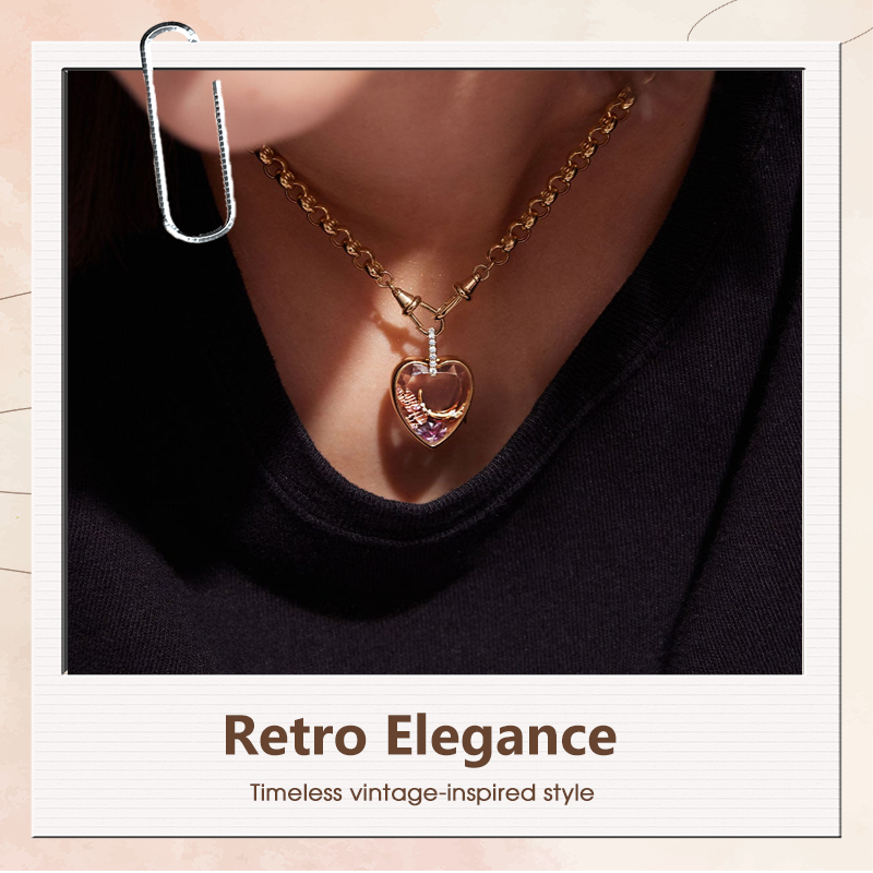 Retro Chic Locket Pendant Necklace