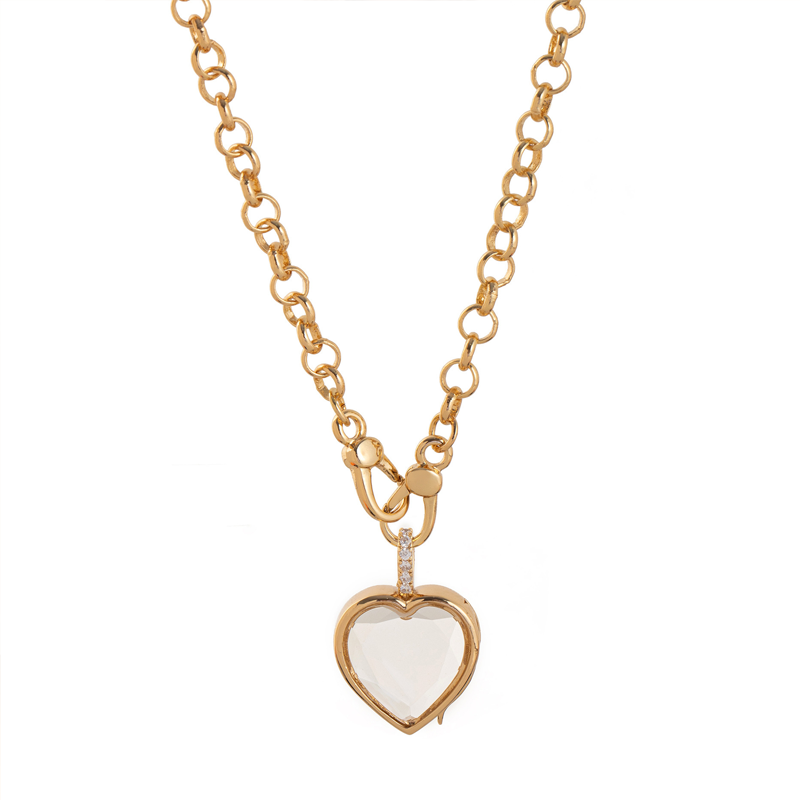 Retro Chic Locket Pendant Necklace