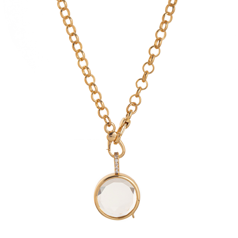 Retro Chic Locket Pendant Necklace