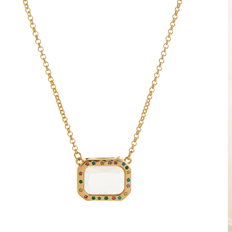 Retro Chic Locket Pendant Necklace