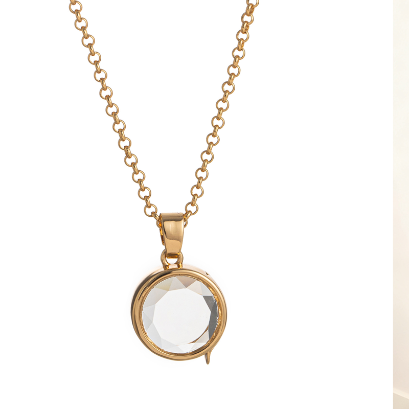 Retro Chic Locket Pendant Necklace