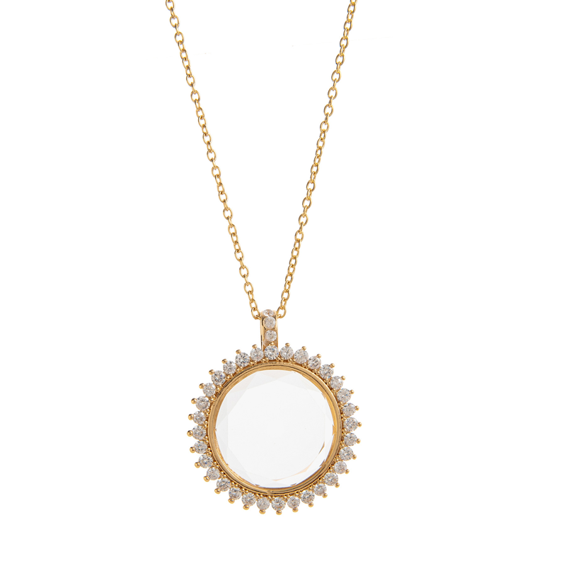 Retro Chic Locket Pendant Necklace