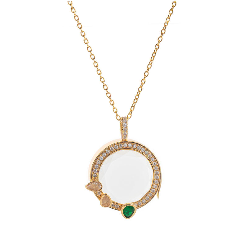 Retro Chic Locket Pendant Necklace