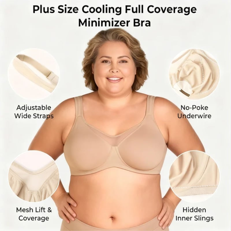 🏆Limited Time Special Price £9.99! 💐Women's Elegant Sheer Full Coverage Plus Size Bra