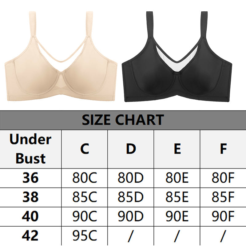 🏆Limited Time Special Price £9.99! 💐Women's Elegant Sheer Full Coverage Plus Size Bra