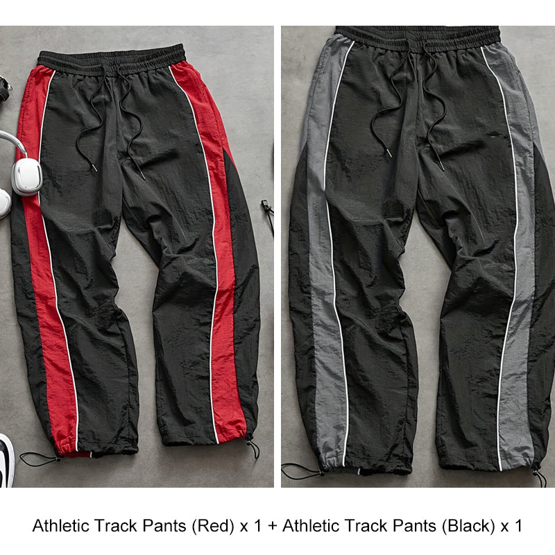 🔥HOT SALE 49% OFF🔥Men's Quick-Dry Athletic Track Pants with Side Stripes