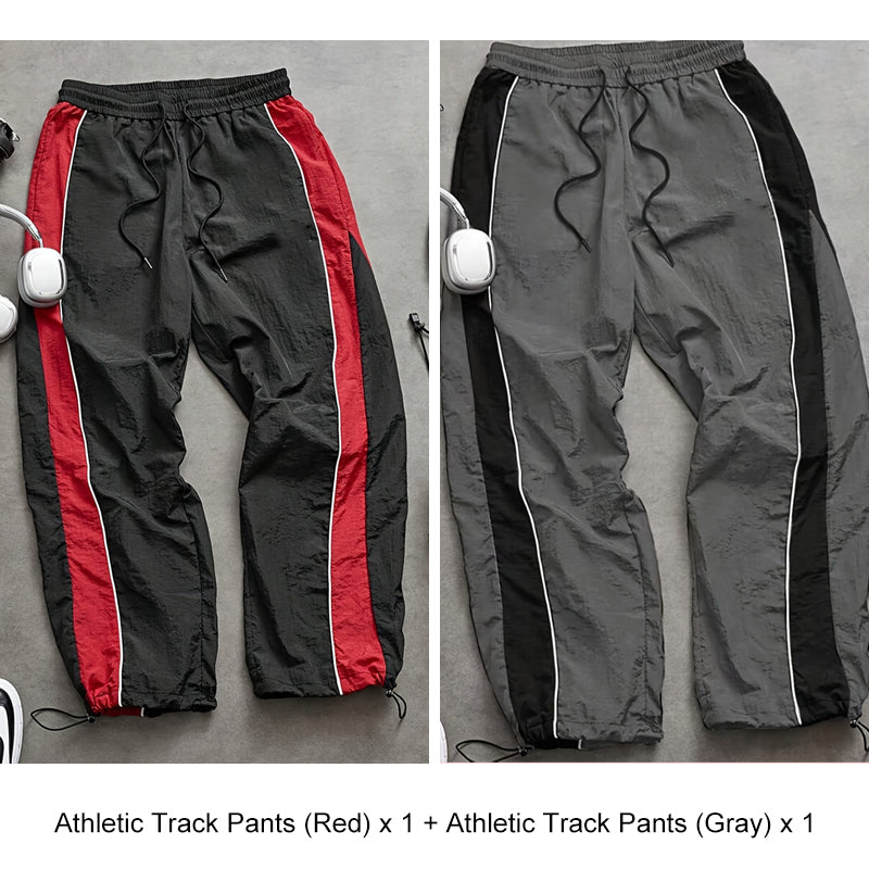 🔥HOT SALE 49% OFF🔥Men's Quick-Dry Athletic Track Pants with Side Stripes