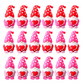 Valentine's Day Mini Gnome Figurine Ornament