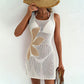 🎁2026 New Arrivals 50% OFF💥Women's Floral Hollow-Out Slit Beach Cover-Up Dress