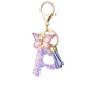 Glitter Initial Keychain with Tassel Pendant