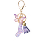 Glitter Initial Keychain with Tassel Pendant