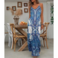 👗2026 Hot Sale✨Women’s Retro Print V-Neck Sleeveless Maxi Dress