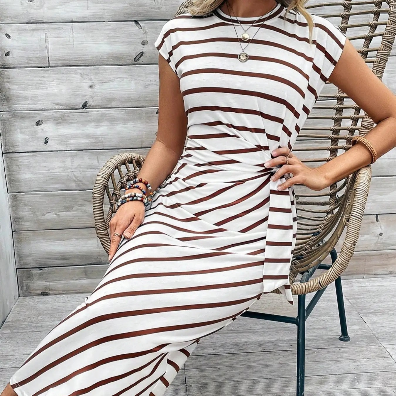 🔥LAST DAY SALE 50% OFF!!💕Women's Elegant Tie Waist Dress