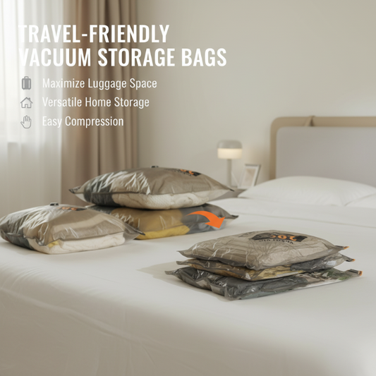🧳 Must-Have Travel Vacuum Storage Bags—Save Up to 75% Space in Your Luggage!