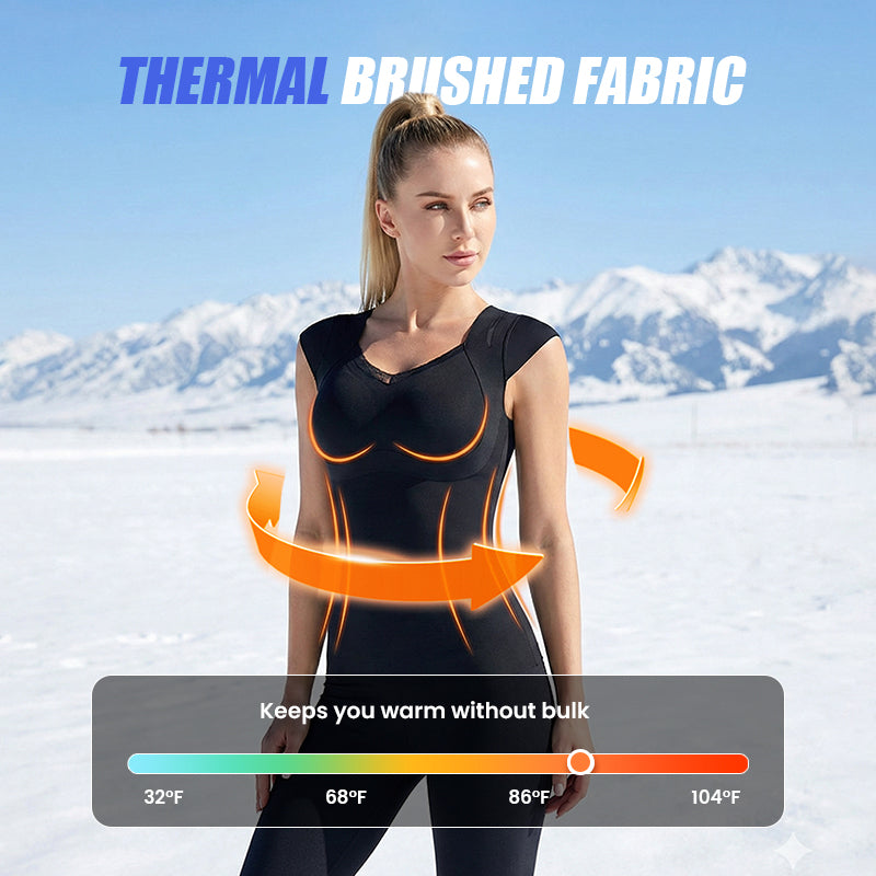 Women's Thermal Shaping Top with Built-in Bra