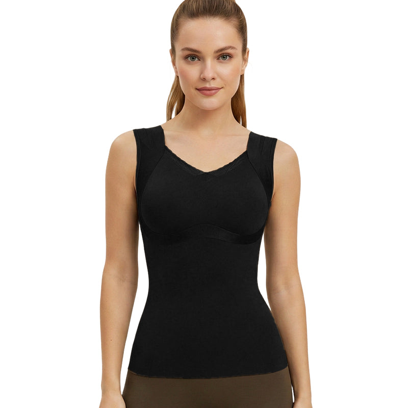 Women's Thermal Shaping Top with Built-in Bra