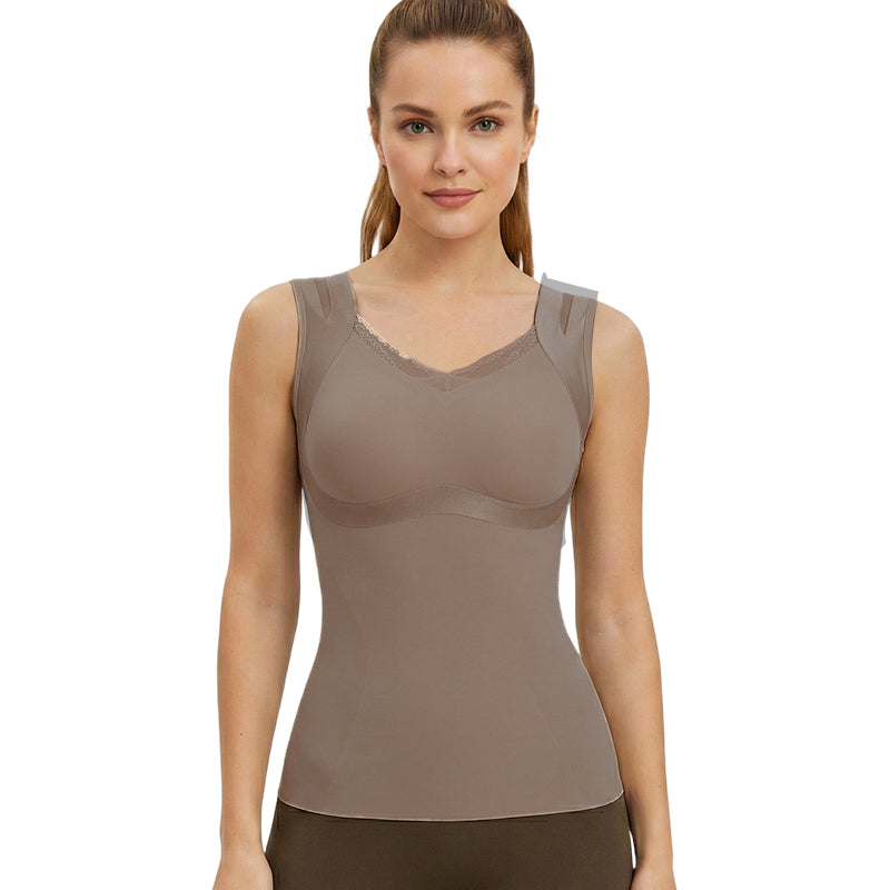 Women's Thermal Shaping Top with Built-in Bra