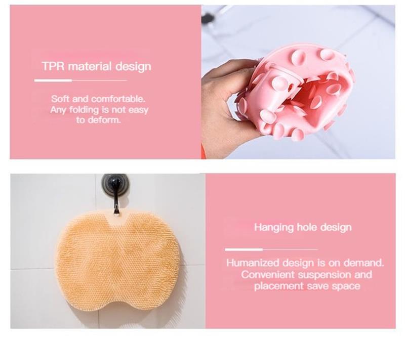 🥳HOT SALE🥳💞10K+ SOLD! Shower Scrubber- Dual-sided, non-slip & massage pad. Deep clean – grab yours! ✅