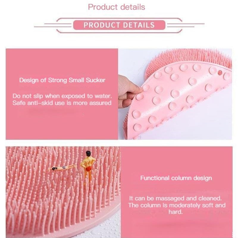 🥳HOT SALE🥳💞10K+ SOLD! Shower Scrubber- Dual-sided, non-slip & massage pad. Deep clean – grab yours! ✅