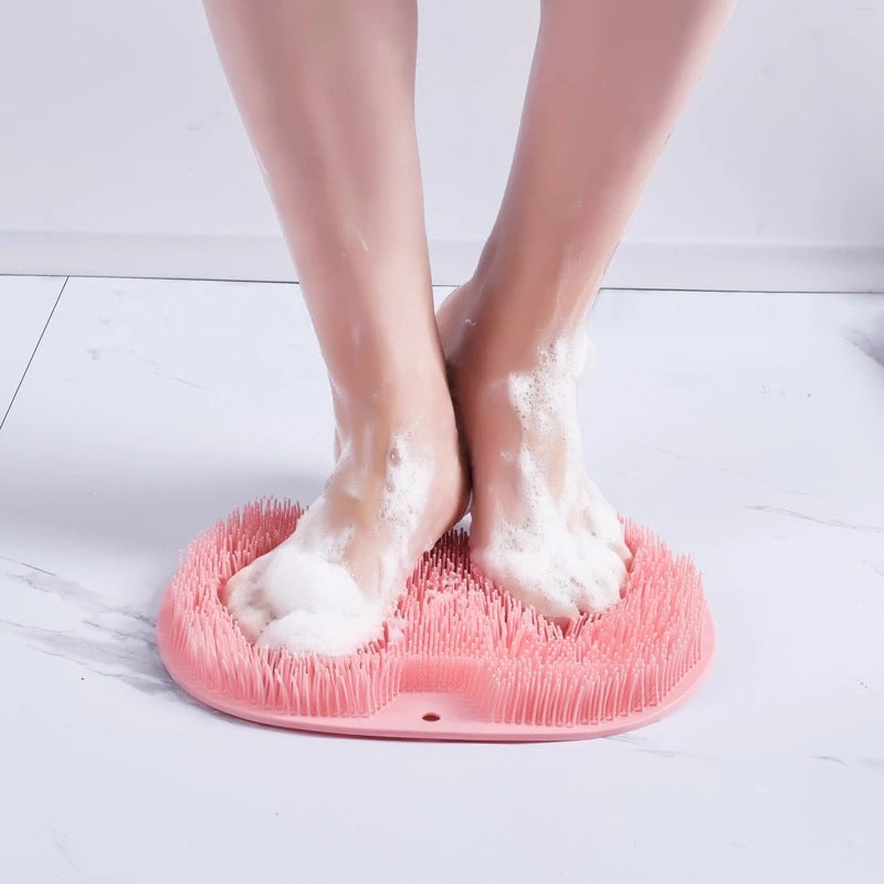 🥳HOT SALE🥳💞10K+ SOLD! Shower Scrubber- Dual-sided, non-slip & massage pad. Deep clean – grab yours! ✅