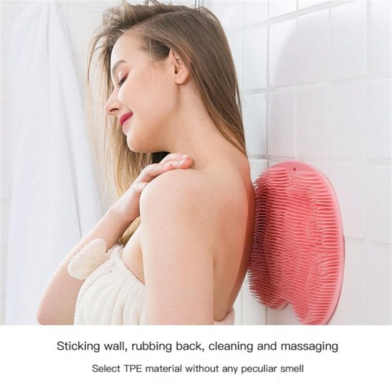 🥳HOT SALE🥳💞10K+ SOLD! Shower Scrubber- Dual-sided, non-slip & massage pad. Deep clean – grab yours! ✅