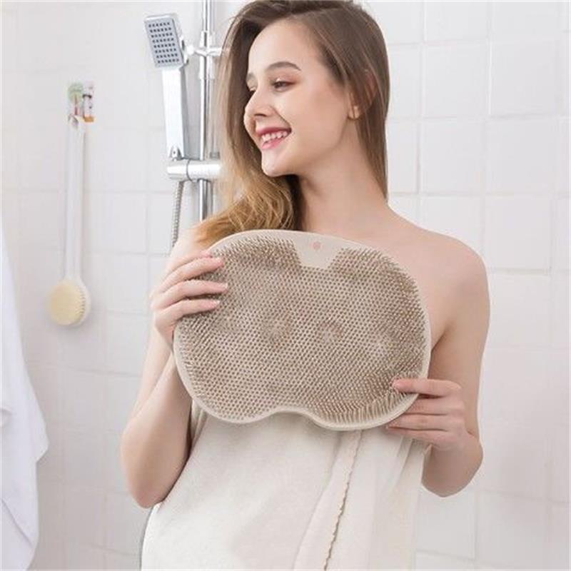 🥳HOT SALE🥳💞10K+ SOLD! Shower Scrubber- Dual-sided, non-slip & massage pad. Deep clean – grab yours! ✅