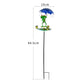 Metal Frog-Shaped Bird Feeder Stake