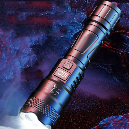 🔥Limited-time offer🔦LED Strong Light Retractable Flashlight🎁Flashlight + Type-C Cable