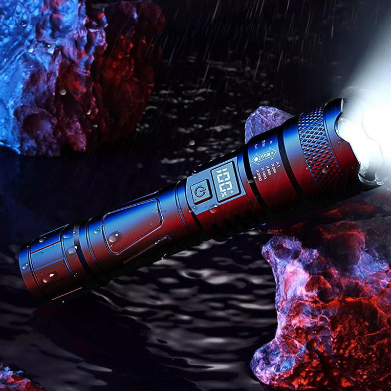 🔥Limited-time offer🔦LED Strong Light Retractable Flashlight🎁Flashlight + Type-C Cable