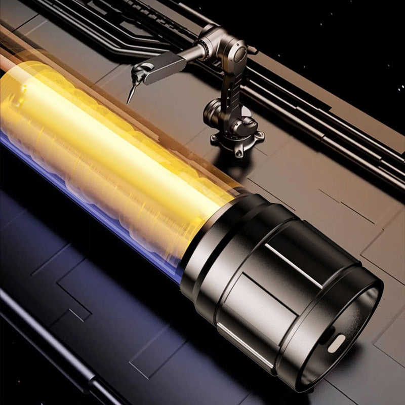 🔥Limited-time offer🔦LED Strong Light Retractable Flashlight🎁Flashlight + Type-C Cable