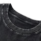 Loose Vintage Solid Color Short Sleeve Top